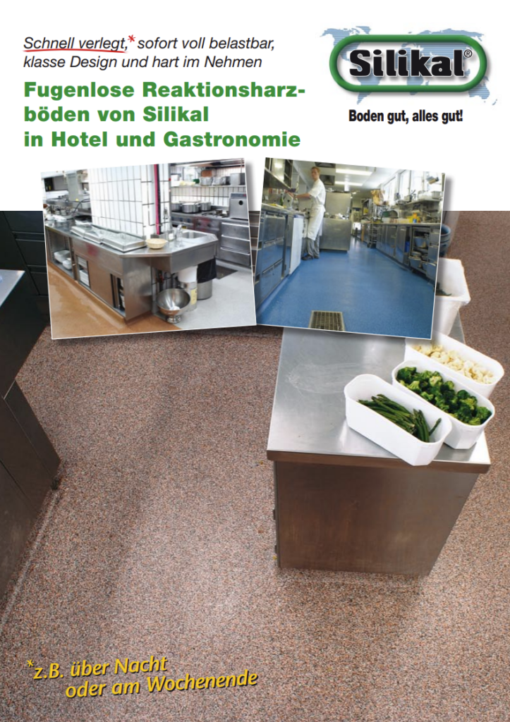 Flyertitelbild Bodenbeschichtungen für Gastronomie